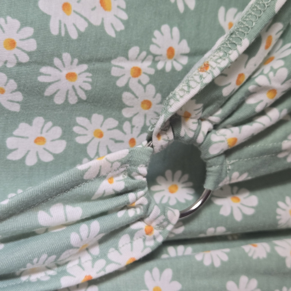 BloomChic Green and White Floral Midi Dress - Picture 5 of 7